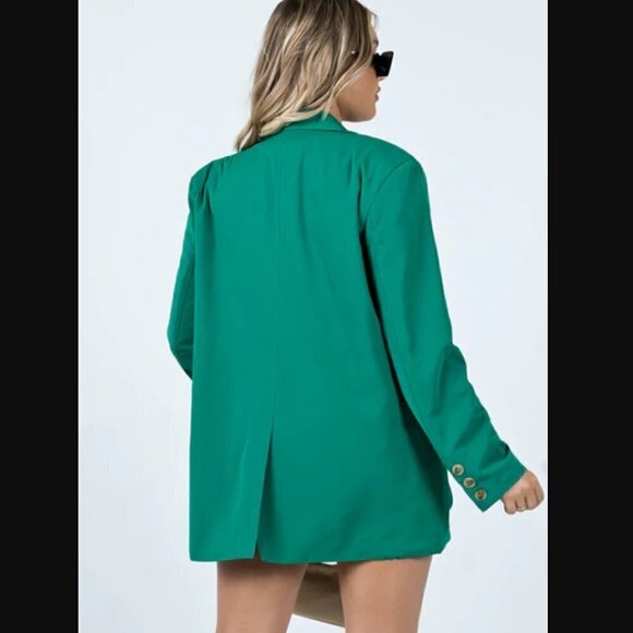 Princess Polly Spring Issue Green Blazer 4 - Picture 4 of 9